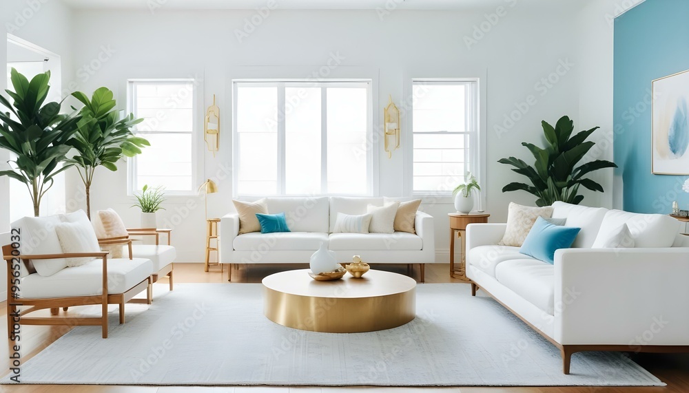 Photo interior modern design room 3d illustration Photo interior modern design room 3d illustration