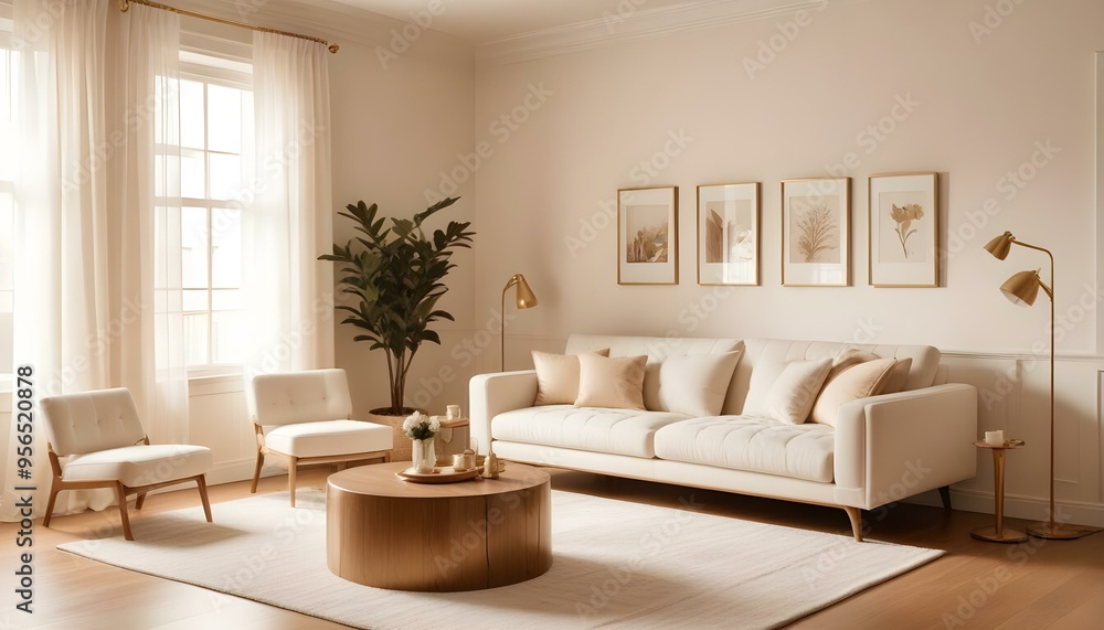 Photo interior modern design room 3d illustration Photo interior modern design room 3d illustration