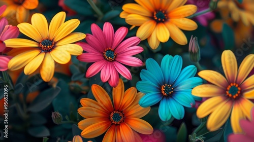 Close-up of Vibrant Flowers