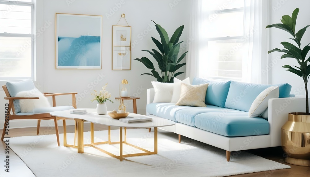 Photo interior modern design room 3d illustration Photo interior modern design room 3d illustration