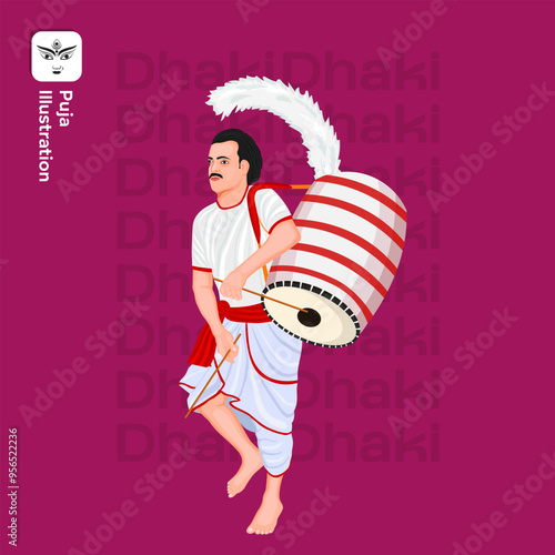 Durga Puja Dhaki, Durga Puja Dhak, Durga Puja offer, Discount, Sales Tags, Print, Banner, Web Banner , Festival offer , Social Media Post