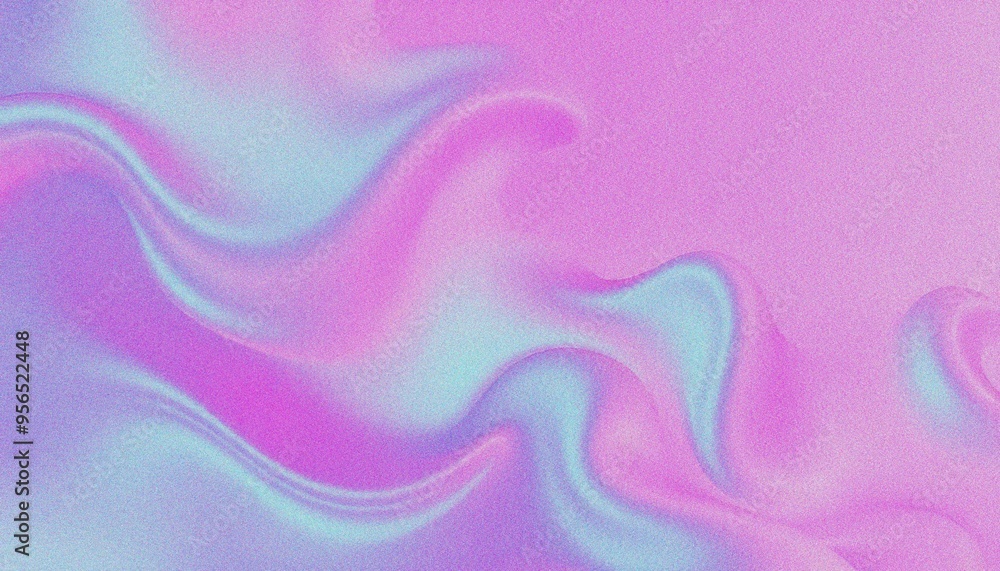 Colorful Iridescent holographic Wave fluid Pattern background, with grainy noise effect texture abstract purple and blue fluid shapes against a light background Colorful Iridescent holographic Wave fluid Pattern background, with grainy noise effect texture abstract purple and blue fluid shapes against a light background