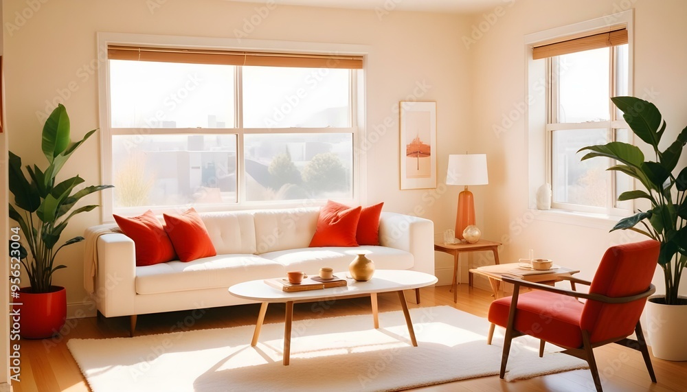 Photo interior modern design room 3d illustration Photo interior modern design room 3d illustration