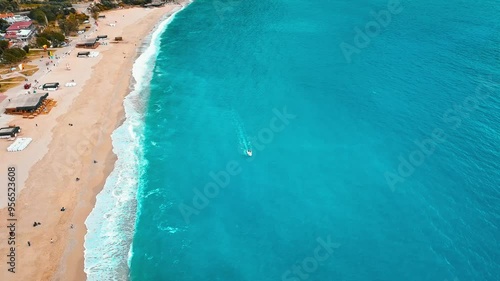Aerial views of Fethiye Ölü deniz, turkey