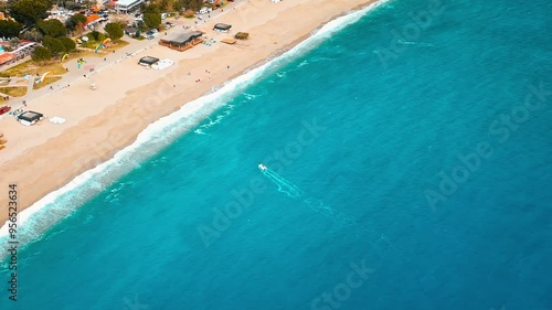 Aerial views of Fethiye Ölü deniz, turkey photo