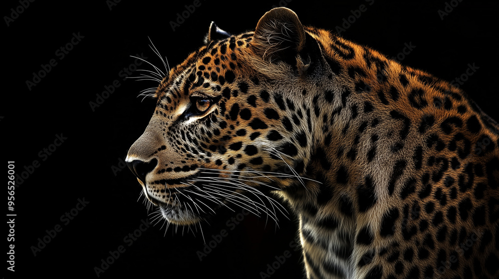 Obraz premium close up portrait of a leopard