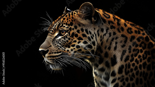 close up portrait of a leopard