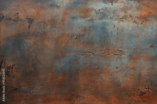 Processed collage of rust metal sheet surface texture. Background for banner, backdrop or texture