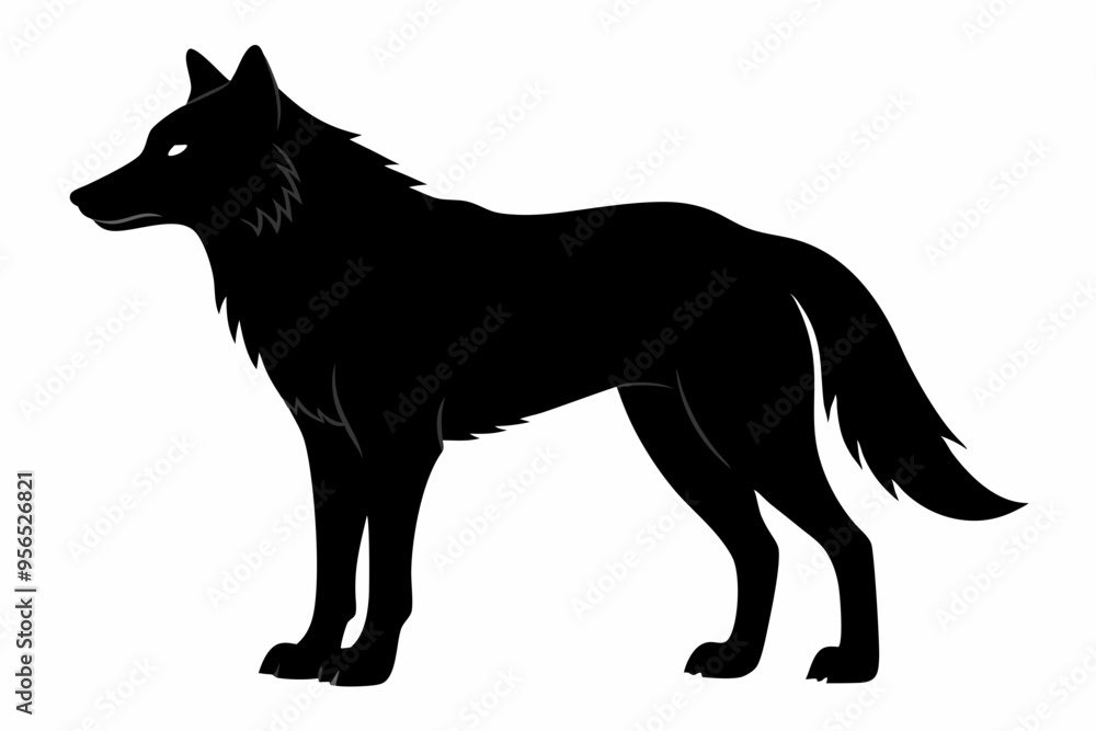 Wolf silhouette, Wolf icon, Wolf Svg, Wolf vector illustration
Wolf silhouette, Wolf icon, Wolf Svg, Wolf vector illustration