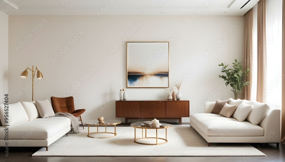 Photo interior modern design room 3d illustration Photo interior modern design room 3d illustration