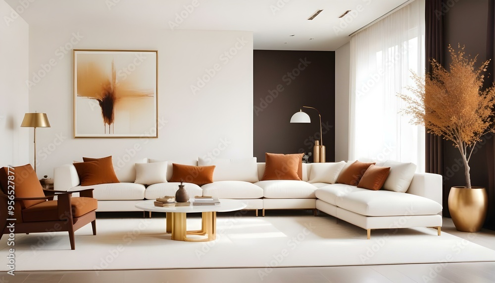 Photo interior modern design room 3d illustration Photo interior modern design room 3d illustration