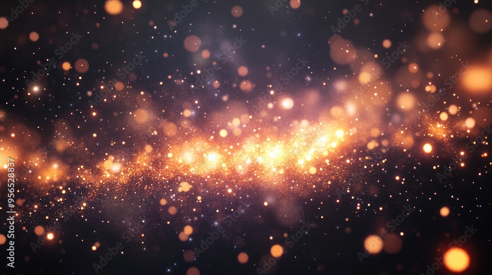 Cluster of stars starfield and nebula in 3D cartoon rendering Cluster of stars starfield and nebula in 3D cartoon rendering