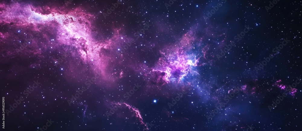 Beautiful space galaxy at night a 3D cartoon rendering exploring astronomy concept Beautiful space galaxy at night a 3D cartoon rendering exploring astronomy concept