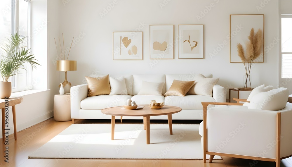 Photo interior modern design room 3d illustration Photo interior modern design room 3d illustration