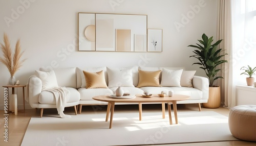 Photo interior modern design room 3d illustration