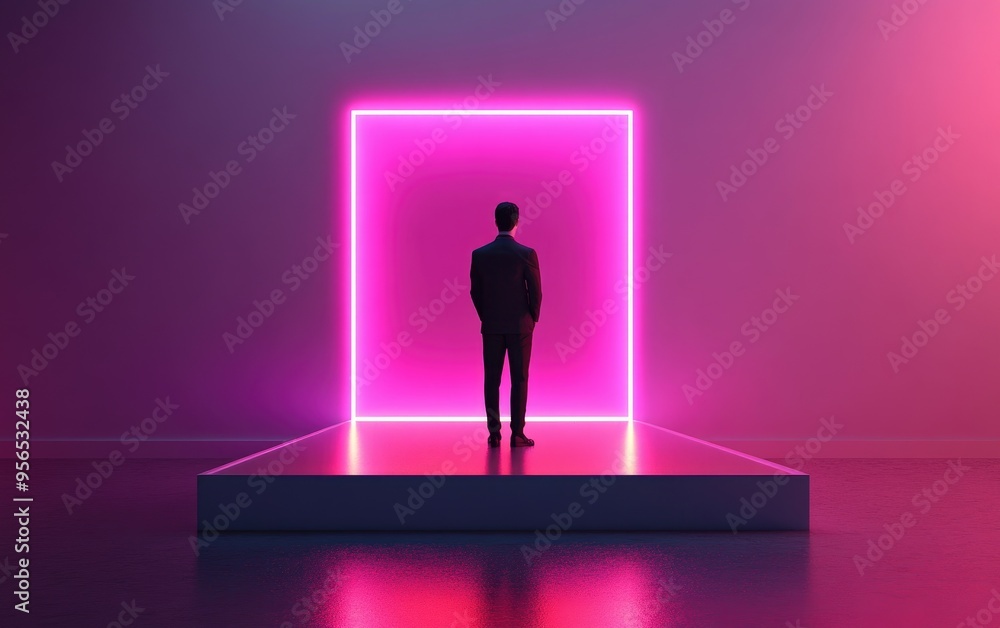 Businessman mockup on background for product image placement 3D rendering Businessman mockup on background for product image placement 3D rendering