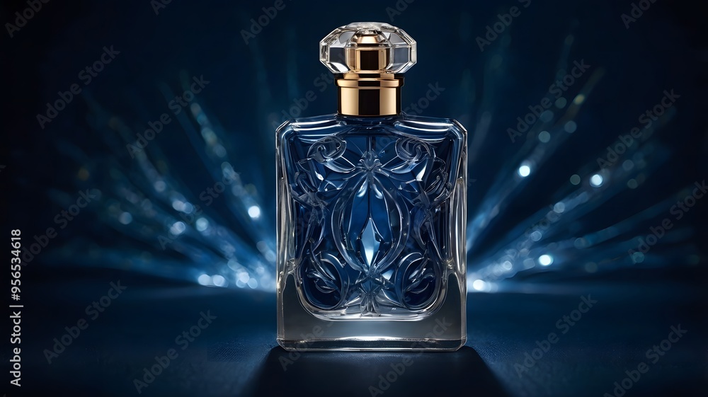 Emphasizes the vibrant and energetic quality of the blue liquid Emphasizes the vibrant and energetic quality of the blue liquid