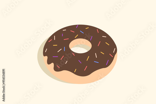 Donut desert food snacks illustration