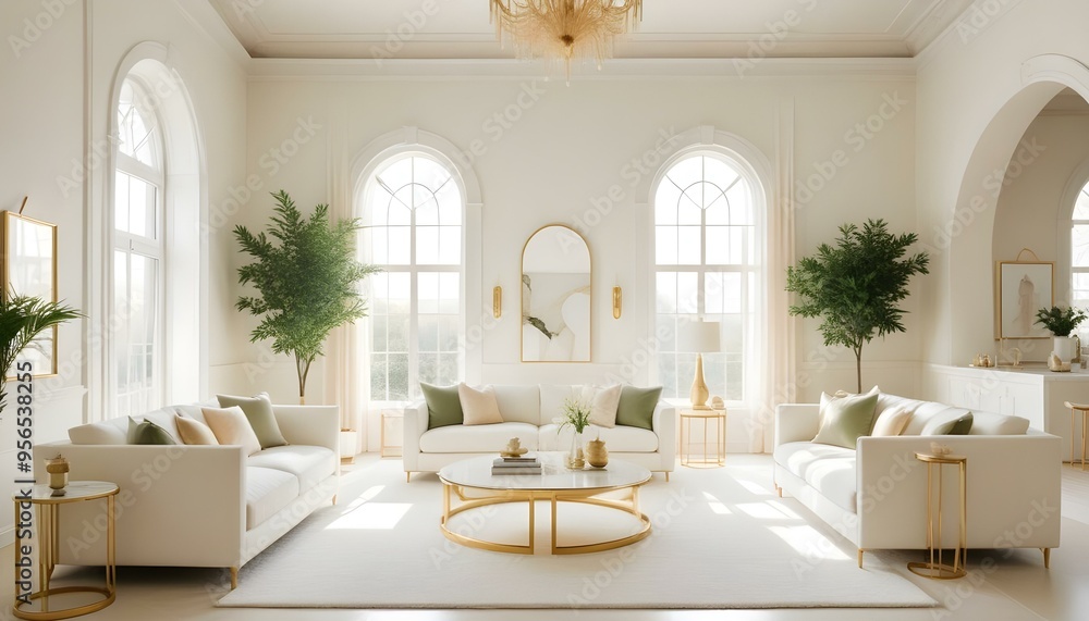 Photo interior modern design room 3d illustration Photo interior modern design room 3d illustration