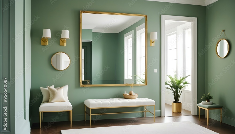 Photo interior modern design room 3d illustration Photo interior modern design room 3d illustration