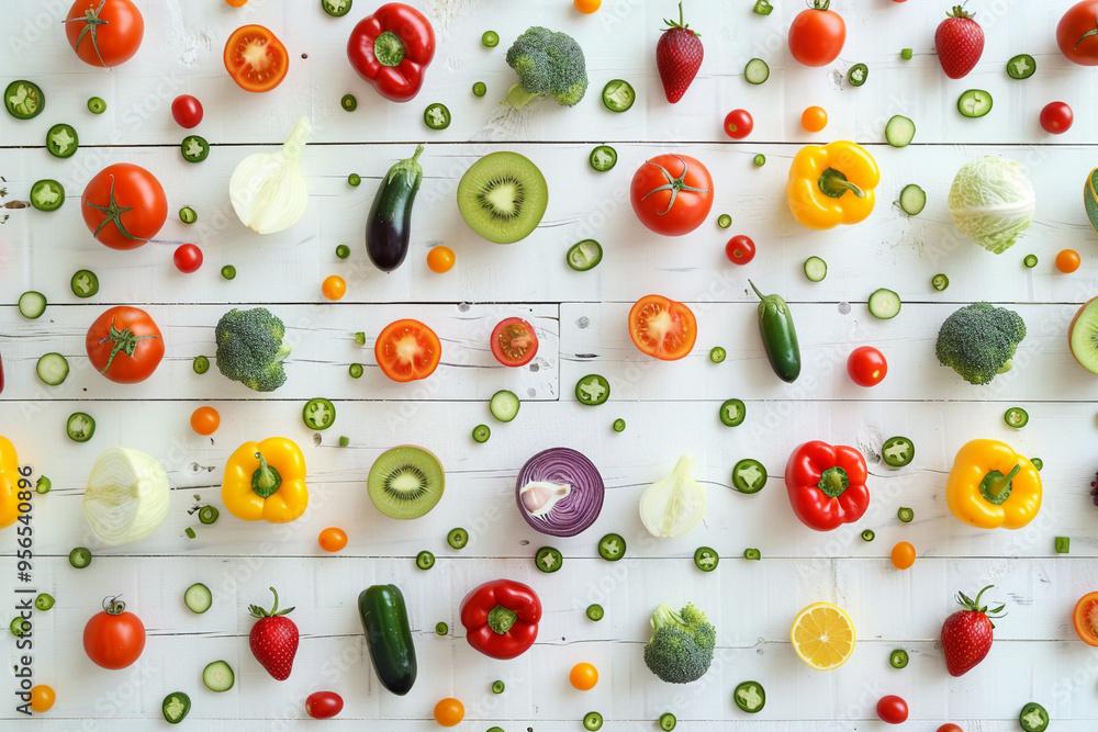 Fresh organic natural vegetables made with generative AI Fresh organic natural vegetables made with generative AI