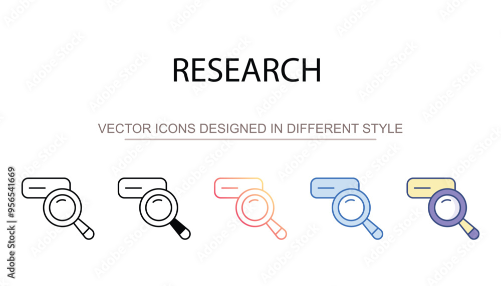 Research icon design with white background stock illustration Research icon design with white background stock illustration