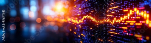 Abstract rendering of a digital economy being shaped by policy changes, concept of adaptive economic strategies