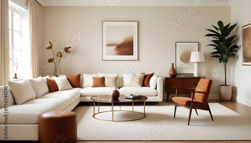 Photo interior modern design room 3d illustration