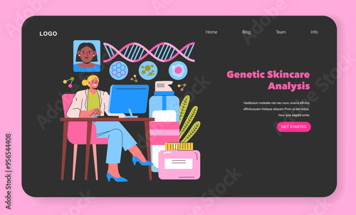 Scincare Innovation. Flat Vector Illustration