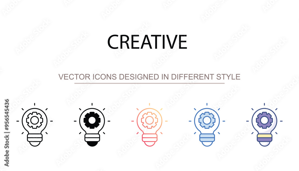 Creative icon design with white background stock illustration Creative icon design with white background stock illustration