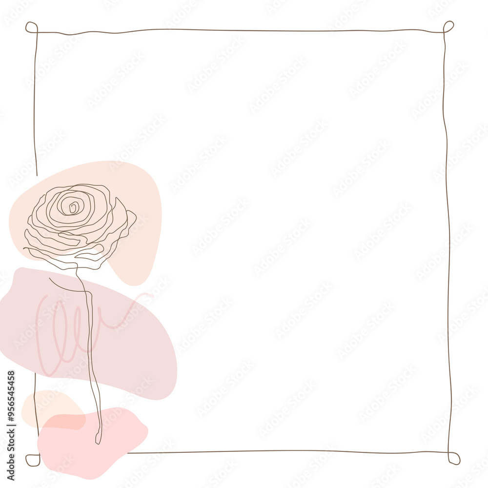 Png flower frame background transparent in pink feminine style Png flower frame background transparent in pink feminine style
