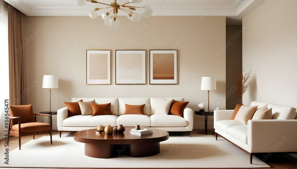 Photo interior modern design room 3d illustration Photo interior modern design room 3d illustration