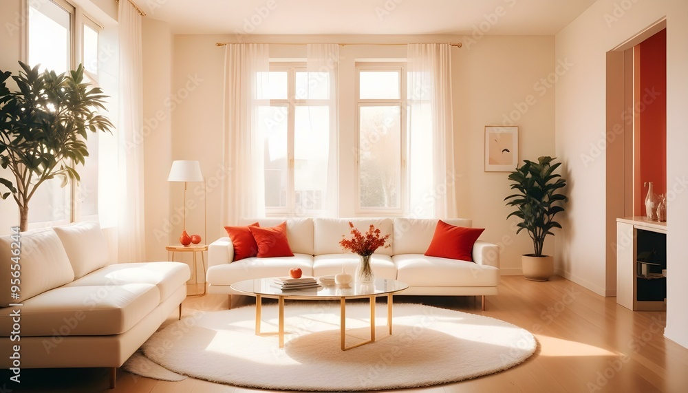 Photo interior modern design room 3d illustration Photo interior modern design room 3d illustration