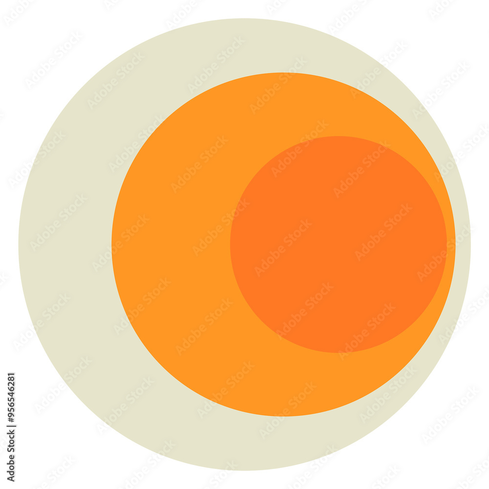 Retro png circle badge, geometric collage sticker, simple orange clipart Retro png circle badge, geometric collage sticker, simple orange clipart