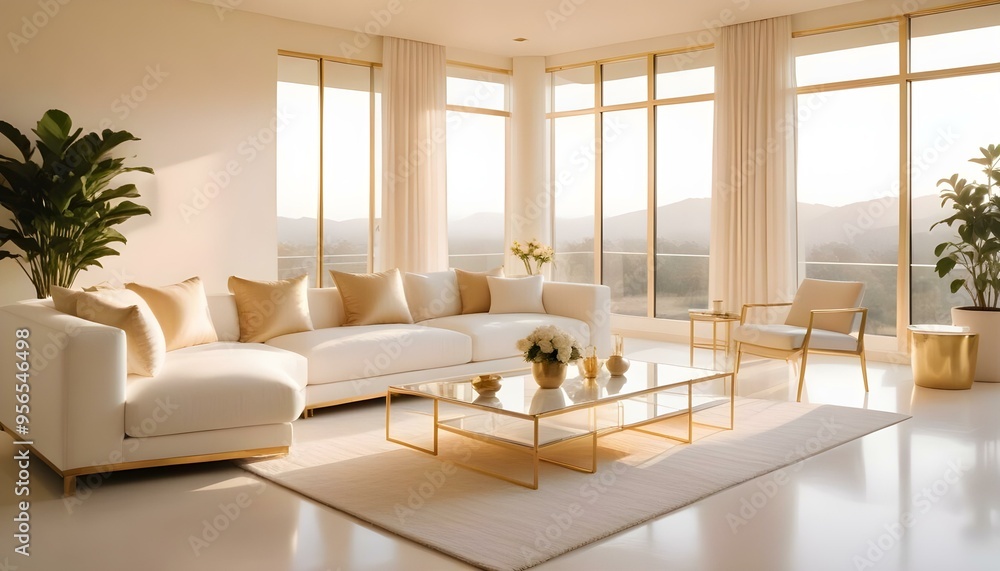 Photo interior modern design room 3d illustration Photo interior modern design room 3d illustration