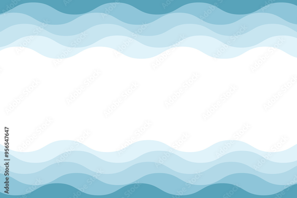 Cute wave border frame png transparent background cartoon style Cute wave border frame png transparent background cartoon style