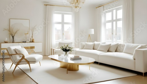 Wallpaper Mural Photo interior modern design room 3d illustration Torontodigital.ca