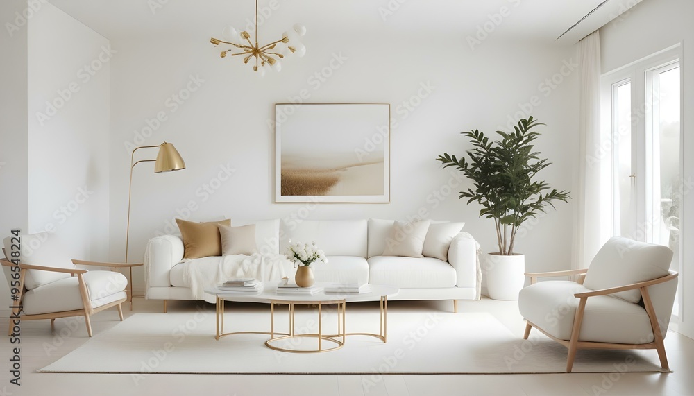 Photo interior modern design room 3d illustration Photo interior modern design room 3d illustration