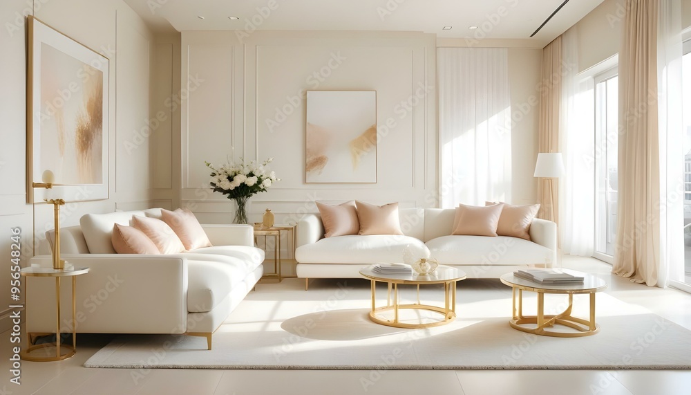 Photo interior modern design room 3d illustration Photo interior modern design room 3d illustration