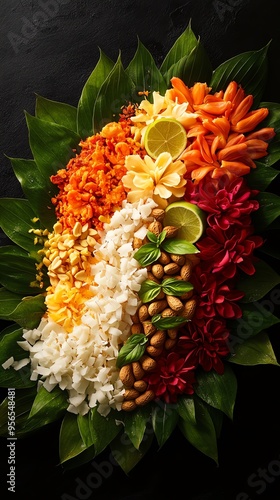 A colorful serving of Miang Kham photo