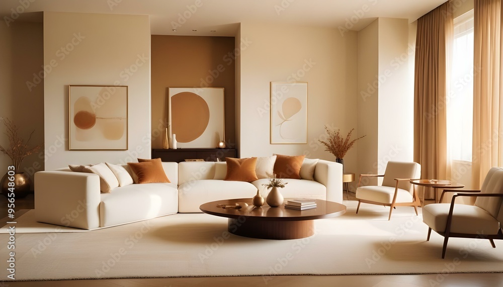 Photo interior modern design room 3d illustration Photo interior modern design room 3d illustration