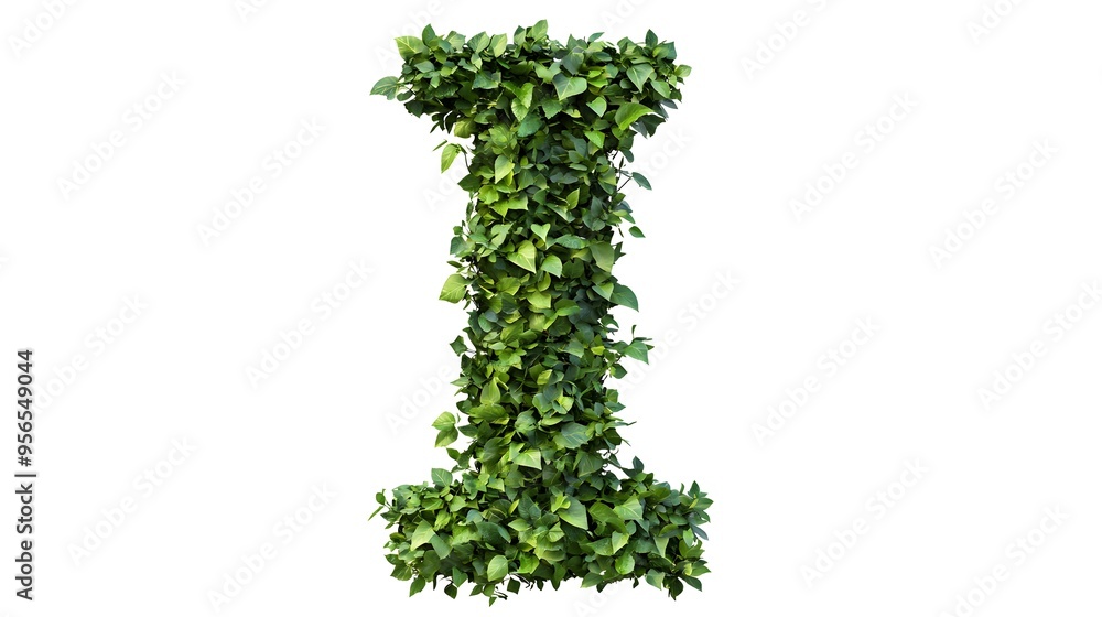 Hyper-Realistic Green Topiary Letter Hyper-Realistic Green Topiary Letter
