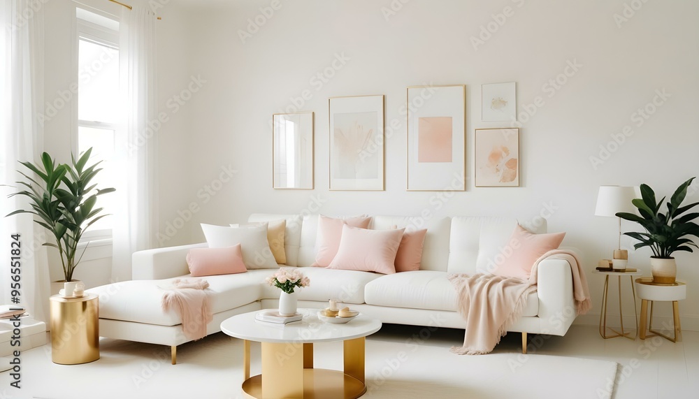 Photo interior modern design room 3d illustration Photo interior modern design room 3d illustration