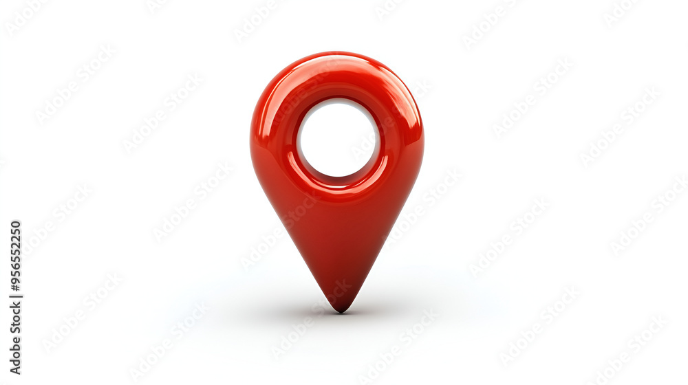 Map pointer pin isolated on white background Map pointer pin isolated on white background