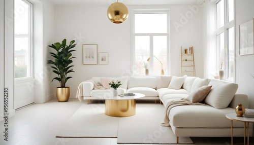 Photo interior modern design room 3d illustration