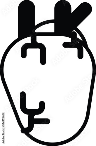 A cartoon drawing of a liver with black and white veins