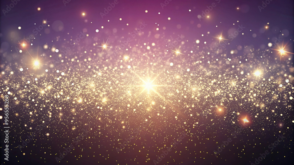Glowing particles sparkle in a blue, perfect for a celebration design Glowing particles sparkle in a blue, perfect for a celebration design
