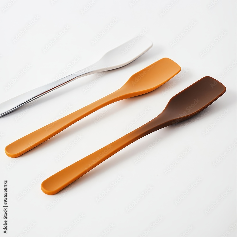 Cute Pastel Brown & Silver Pastry Brush 3D Render - Minimalist Design 1 Cute Pastel Brown & Silver Pastry Brush 3D Render - Minimalist Design 1