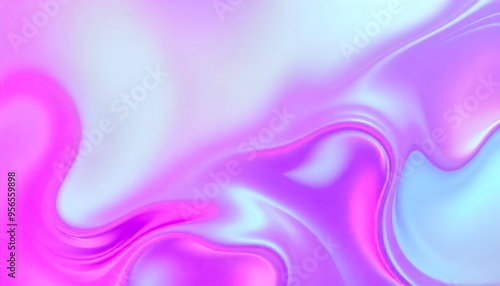 3D purple hologram background with shiny texture purple and blue fluid shapes colorful background