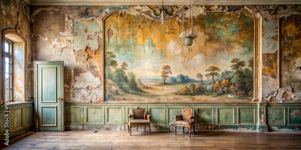 Grunge old fresco painting on shabby antique interior wall , grunge, old, fresco, painting, shabby, antique, interior, decoration Grunge old fresco painting on shabby antique interior wall , grunge, old, fresco, painting, shabby, antique, interior, decoration